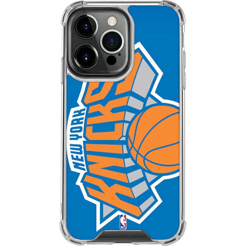 NBA New York Knicks Large Logo iPhone 16 Pro Clear Case